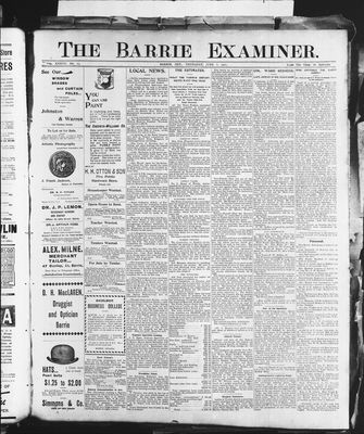 Barrie Examiner, 6 Jun 1901