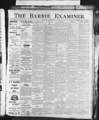 Barrie Examiner, 15 Aug 1901