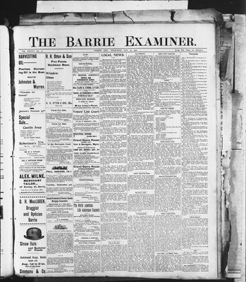 Barrie Examiner, 29 Aug 1901