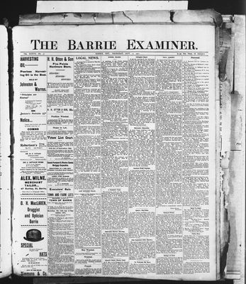 Barrie Examiner, 12 Sep 1901