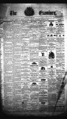 Barrie Examiner, 28 Oct 1869