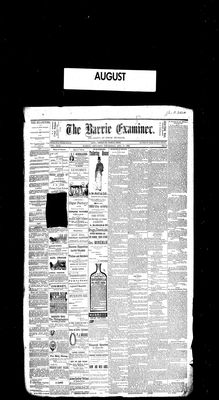 Barrie Examiner, 6 Aug 1885