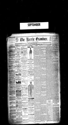 Barrie Examiner, 3 Sep 1885