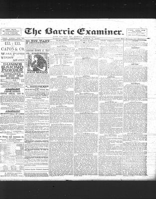 Barrie Examiner, 7 Mar 1889