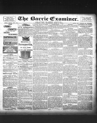 Barrie Examiner, 6 Jun 1889