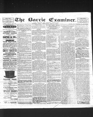 Barrie Examiner, 5 Dec 1889