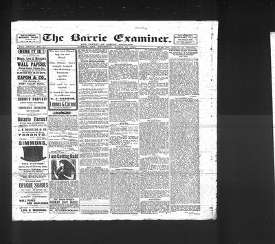 Barrie Examiner, 13 Mar 1890