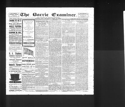 Barrie Examiner, 24 Apr 1890