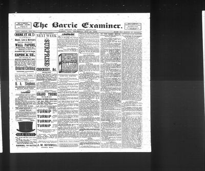 Barrie Examiner, 22 May 1890