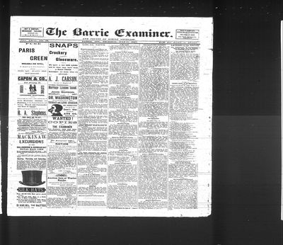 Barrie Examiner, 17 Jul 1890