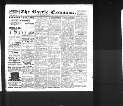 Barrie Examiner, 31 Jul 1890