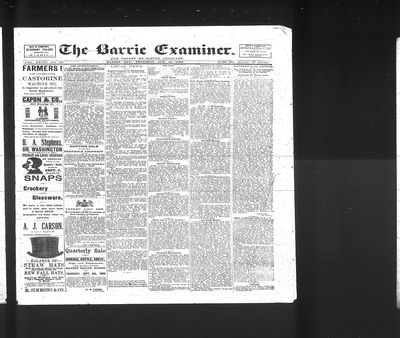 Barrie Examiner, 14 Aug 1890