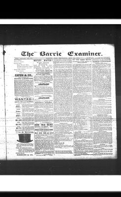 Barrie Examiner, 21 May 1891