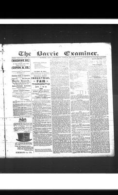 Barrie Examiner, 20 Aug 1891