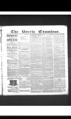 Barrie Examiner, 10 Sep 1891