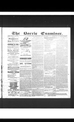 Barrie Examiner, 28 Jan 1892