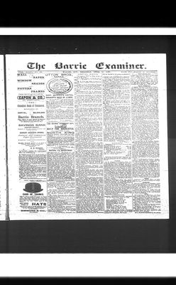 Barrie Examiner, 21 Apr 1892