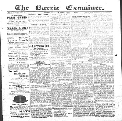 Barrie Examiner, 7 Jul 1892