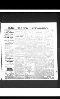 Barrie Examiner, 18 Aug 1892