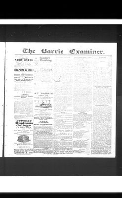 Barrie Examiner, 15 Sep 1892