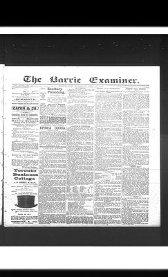 Barrie Examiner, 29 Sep 1892