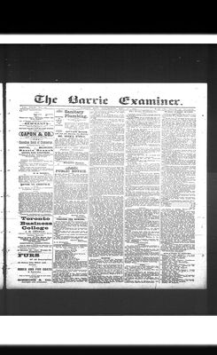 Barrie Examiner, 10 Nov 1892