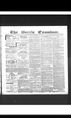 Barrie Examiner, 8 Dec 1892