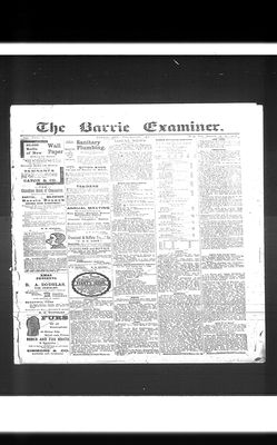 Barrie Examiner, 5 Jan 1893