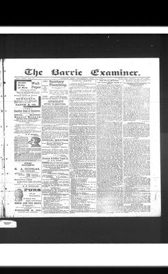 Barrie Examiner, 12 Jan 1893