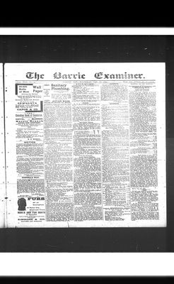 Barrie Examiner, 26 Jan 1893