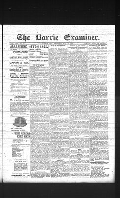 Barrie Examiner, 25 May 1893