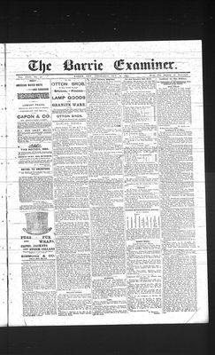 Barrie Examiner, 19 Oct 1893