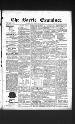 Barrie Examiner, 8 Feb 1894