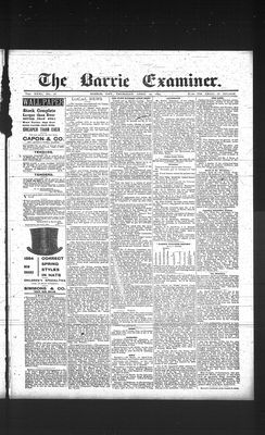 Barrie Examiner, 19 Apr 1894