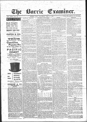 Barrie Examiner, 3 May 1894