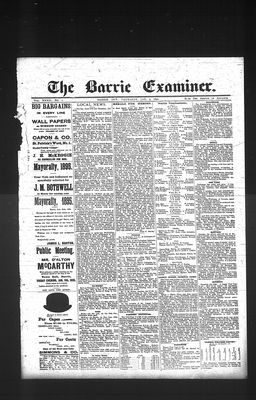 Barrie Examiner, 3 Jan 1895