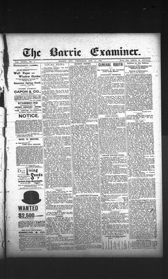 Barrie Examiner, 31 Jan 1895