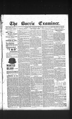 Barrie Examiner, 28 Feb 1895