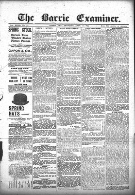 Barrie Examiner, 11 Apr 1895