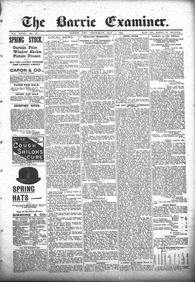 Barrie Examiner, 2 May 1895