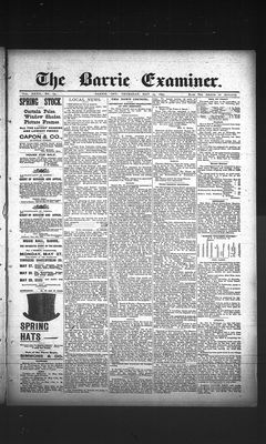 Barrie Examiner, 23 May 1895