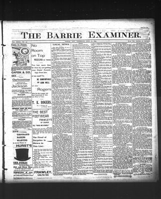 Barrie Examiner, 25 Jul 1895