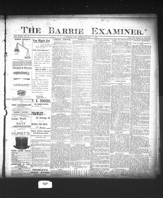 Barrie Examiner, 31 Oct 1895