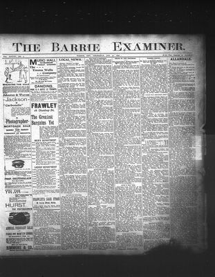 Barrie Examiner, 30 Jan 1896