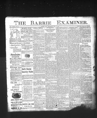 Barrie Examiner, 6 Feb 1896