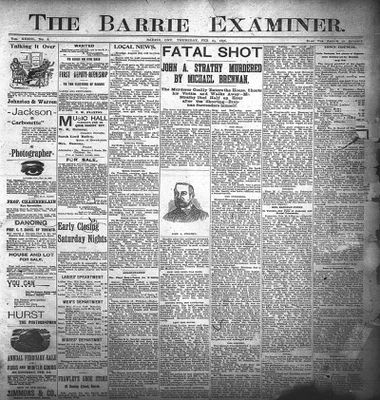 Barrie Examiner, 20 Feb 1896