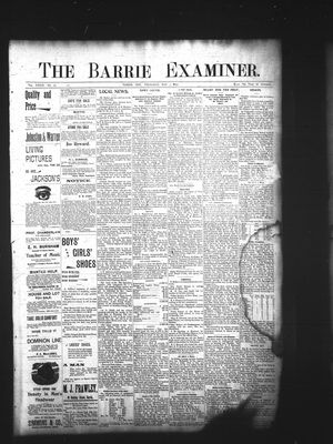 Barrie Examiner, 7 May 1896