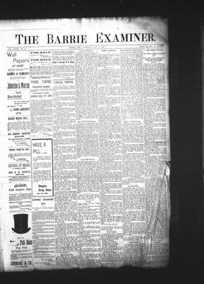 Barrie Examiner, 8 Oct 1896