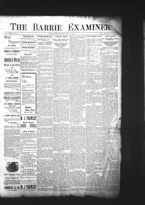 Barrie Examiner, 22 Oct 1896