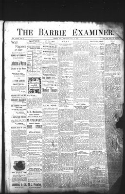 Barrie Examiner, 29 Oct 1896